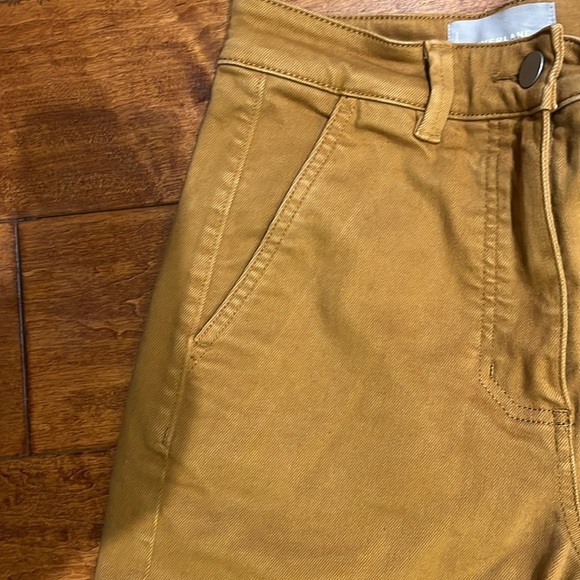 Everlane Cropped Straight Regular Mustard Brown Jean Pant Size 0 - Picture 8 of 13